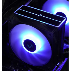 DeepCool охладител CPU Cooler AG400 Black - Addressable RGB V2 - LGA1851/AM5