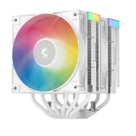 DeepCool охладител CPU Cooler AG620 WH - Addressable RGB V2, Dual-Tower - LGA1700/AM5