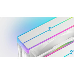 DeepCool охладител CPU Cooler AG620 WH - Addressable RGB V2, Dual-Tower - LGA1700/AM5