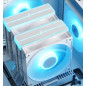 DeepCool охладител CPU Cooler AG620 WH - Addressable RGB V2, Dual-Tower - LGA1700/AM5 DeepCool охладител CPU Cooler AG620 WH - Addressable RGB V2, Dual-Tower - LGA1700/AM5