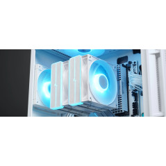 DeepCool охладител CPU Cooler AG620 WH - Addressable RGB V2, Dual-Tower - LGA1700/AM5