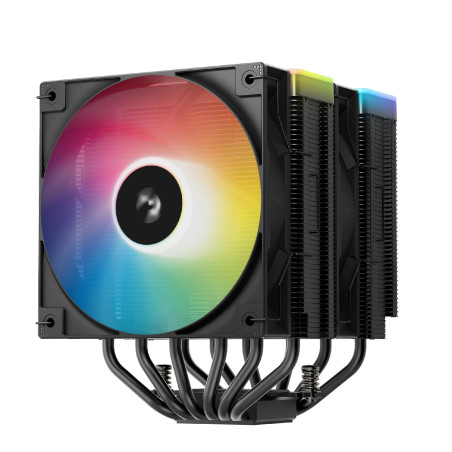 DeepCool охладител CPU Cooler AG620 BK - Addressable RGB V2, Dual-Tower - LGA1851/AM5