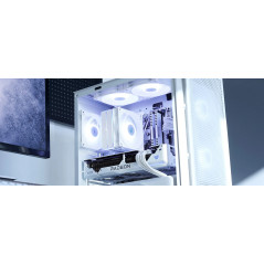 DeepCool охладител CPU Cooler AG400 White - Addressable RGB V2 - LGA1851/AM5