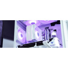 DeepCool охладител CPU Cooler AG400 White - Addressable RGB V2 - LGA1851/AM5