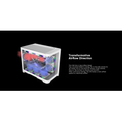 1stPlayer кутия Case mATX - UV6 White