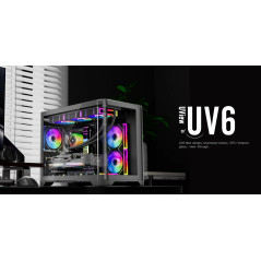 1stPlayer кутия Case mATX - UV6 Black