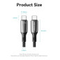 Vention кабел USB2.0 Type-C/Type-C 100W, LED display 2m - CTKBH Vention кабел USB2.0 Type-C/Type-C 100W, LED display 2m - CTKBH