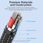Vention кабел USB2.0 Type-C/Type-C 100W, LED display 2m - CTKBH Vention кабел USB2.0 Type-C/Type-C 100W, LED display 2m - CTKBH