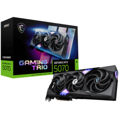 MSI Video Card Nvidia GeForce RTX 5070 12G GAMING TRIO OC, 12GB GDDR7, 192bit, Effective Memory Clock: 28000MHz, Boost: 2610 MHz