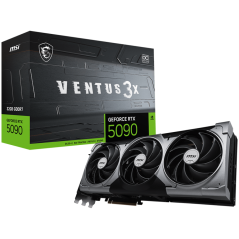 MSI Video Card Nvidia GeForce RTX 5090 32G VENTUS 3X OC, 32GB GDDR7, 512bit, Effective Memory Clock: 28000MHz, Boost: 2437 MHz, 