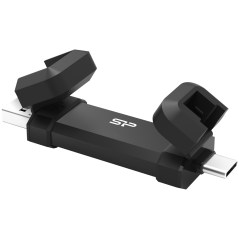 Silicon Power DS72 2TB USB Type-A and USB Type-C 3.2 Gen 2 Black