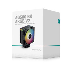 DeepCool охладител CPU Cooler AG500 BK - Addressable RGB V2 - LGA1851/AM5