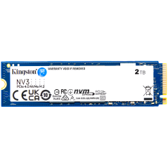 Kingston 2TB NV3 SSD M.2 2230 PCIe 4.0 NVMe, Read: 6,000/ Write: 5,000MB/s