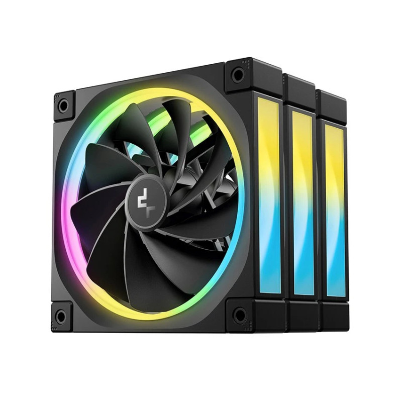 DeepCool Комплект вентилатори Fan Pack 3-in-1 3x120mm - FL12R Black, Reverse, Addressable RGB DeepCool Комплект вентилатори Fan Pack 3-in-1 3x120mm - FL12R Black, Reverse, Addressable RGB