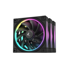 DeepCool Комплект вентилатори Fan Pack 3-in-1 3x120mm - FL12 Black, Addressable RGB