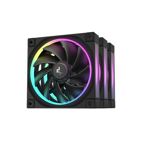 DeepCool Комплект вентилатори Fan Pack 3-in-1 3x120mm - FL12 Black, Addressable RGB