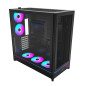 Montech кутия Case ATX - HS01 PRO (W) - 5 x 120 mm ARGB Fans, USB-C, Black Montech кутия Case ATX - HS01 PRO (W) - 5 x 120 mm ARGB Fans, USB-C, Black