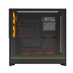 Montech кутия Case ATX - HS01 PRO (W) - 5 x 120 mm ARGB Fans, USB-C, Black