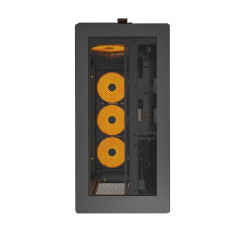Montech кутия Case ATX - HS01 PRO (W) - 5 x 120 mm ARGB Fans, USB-C, Black