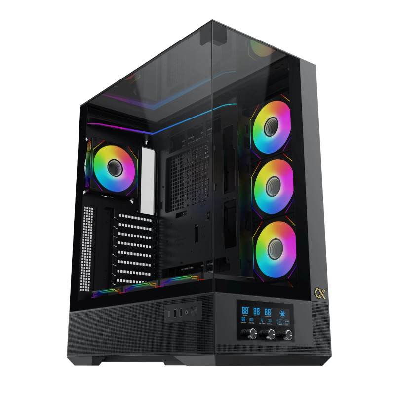 Xigmatek кутия Case EATX - Vision Pro - 8 ARGB Fans, LCD Display Panel, Smart Fan Control Xigmatek кутия Case EATX - Vision Pro - 8 ARGB Fans, LCD Display Panel, Smart Fan Control