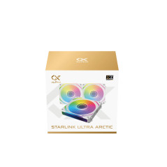 Xigmatek Комплект вентилатори Fan Pack 3-in-1 3x120mm - Starlink Ultra Arctic - Infinity Mirror, A-RGB