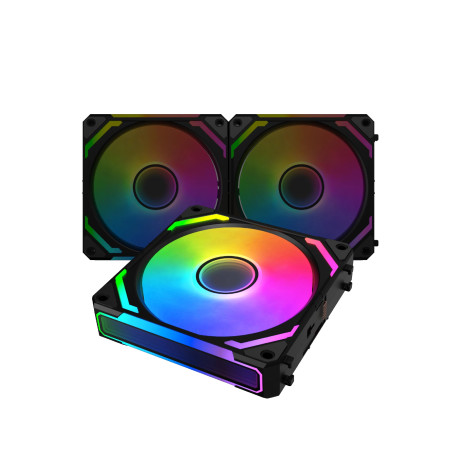 Xigmatek Комплект вентилатори Fan Pack 3-in-1 3x120mm - Starlink Ultra - Infinity Mirror, A-RGB