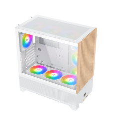 Xigmatek кутия Case EATX - Endorphin WD Arctic, Addressable RGB, Wood