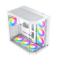 Xigmatek кутия Case EATX - Cubi II Arctic - 7 ARGB Fans