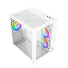 Xigmatek кутия Case mATX - Aqua M Lite Arctic - 5 ARGB Fans