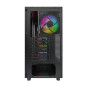 Montech кутия Case ATX - XR Wood (B) - 4 x 120 mm ARGB Fans, Wood, USB-C, Black