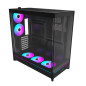 Montech кутия Case ATX - HS02 PRO (B) - 5 x 120 mm ARGB Fans, USB-C, Black