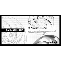 Zalman охлаждане за процесор CPU Cooler CNPS9X PERFORMA PLUS ARGB BLACK LGA1851/AM5