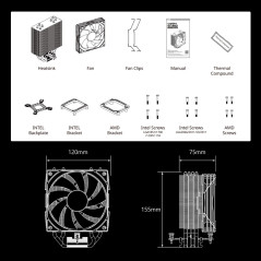 Zalman охлаждане за процесор CPU Cooler CNPS9X OPTIMA2 LGA1851/AM5