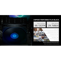Zalman охлаждане за процесор CPU Cooler CNPS9X PERFORMA PLUS BLACK LGA1851/AM5