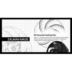 Zalman охлаждане за процесор CPU Cooler CNPS9X PERFORMA PLUS BLACK LGA1851/AM5