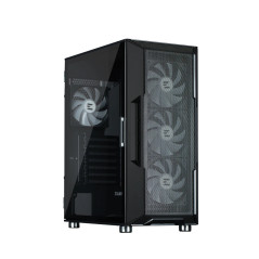 Zalman кутия Case ATX - i3 NEO ARGB Black - Mesh, aRGB, Tempered Glass