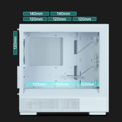 Zalman кутия Case mATX - P10 NAMU WHITE - Wood, USB-C