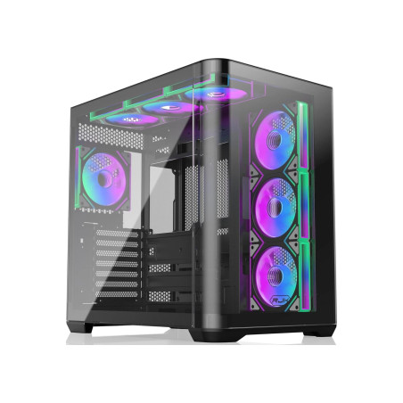 Raijintek кутия Case EATX - ATREUS BT7 Black - 7 x 120 mm Infinity Mirror ARGB Fans included