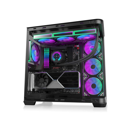 Raijintek кутия Case EATX - ATREUS BT4 Black - 4 x 120 mm Infinity Mirror ARGB Fans included