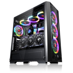 Raijintek кутия Case EATX - PONOS TG4 - 4 x 120mm ARGB Fans, Tempered Glass