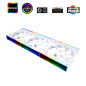 Thermalright Комплект вентилатори Fan Pack 3-in-1 3x120mm - TL-M12QW x 3 - White, Infinity Mirror, Daisy-Chain, A-RGB
