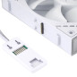 Thermalright Комплект вентилатори Fan Pack 3-in-1 3x120mm - TL-M12QW x 3 - White, Infinity Mirror, Daisy-Chain, A-RGB
