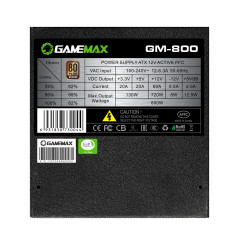 Gamemax захранване PSU 800W Bronze, Full Modular - GM-800