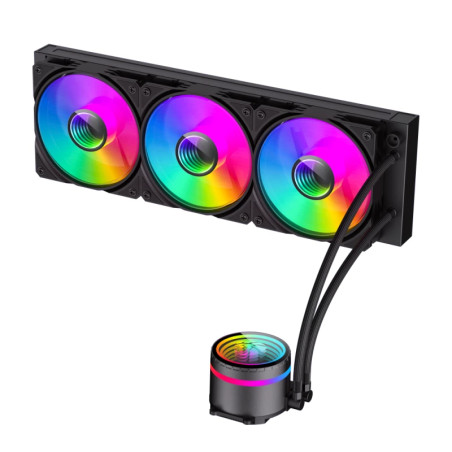 Gamemax водно охлаждане Water Cooling IceBurg 360 Infinity Black - Infinity Mirror, Addressable RGB