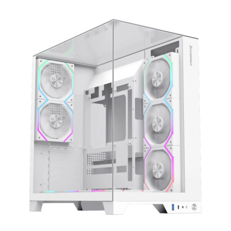 Gamemax кутия Case ATX - Infinity Pro White - 5 x 120 mm Addressable RGB fans