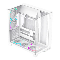 Gamemax кутия Case ATX - Infinity Pro White - 5 x 120 mm Addressable RGB fans