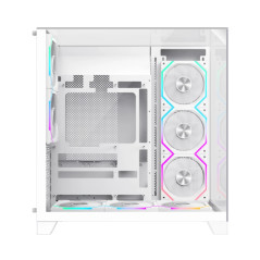 Gamemax кутия Case ATX - Infinity Pro White - 5 x 120 mm Addressable RGB fans
