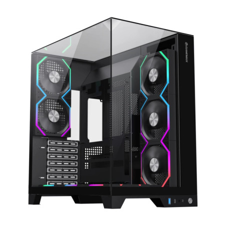 Gamemax кутия Case ATX - Infinity Pro Black - 5 x 120 mm Addressable RGB fans