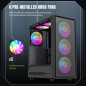 Gamemax кутия Case ATX - Storm 2 AB - 6 x 120 mm Addressable RGB fans Gamemax кутия Case ATX - Storm 2 AB - 6 x 120 mm Addressable RGB fans