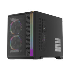 1stPlayer кутия Case mATX - VT6-BK - Mesh, A-RGB